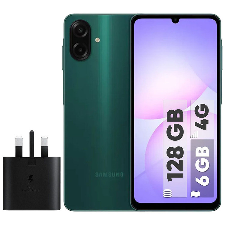گوشی موبایل سامسونگ مدل Galaxy A07 دو سیم کارت ظرفیت 128گیگابایت و رم 6 گیگابایت به همراه شارژر 25 وات سامسونگ - WC