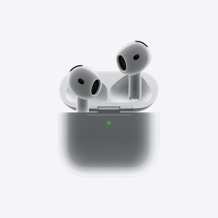 هدفون بلوتوثی اپل مدل AirPods 4- اورجینال - فاقد قابلیت نویز کنسلینگ، درگاه شارژ USB Type-C، شارژ بی سیم، با قابلیت اتصال به چند دستگاه، پشتیبانی از فرمان لمسی، نشانگر LED، پشتیبانی از دستیار صوتی، مقاوم در برابر آب