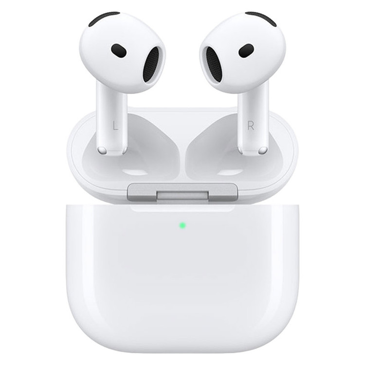 هدفون بلوتوثی اپل مدل AirPods 4- اورجینال - فاقد قابلیت نویز کنسلینگ، درگاه شارژ USB Type-C، شارژ بی سیم، با قابلیت اتصال به چند دستگاه، پشتیبانی از فرمان لمسی، نشانگر LED، پشتیبانی از دستیار صوتی، مقاوم در برابر آب