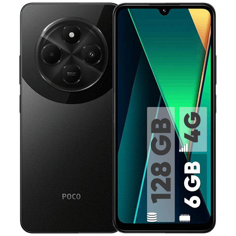 گوشی موبایل شیائومی مدل Poco C75 دو سیم کارت ظرفیت 128 گیگابایت و رم 6 گیگابایت
